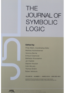 The journal of symbolic logic Volume  83