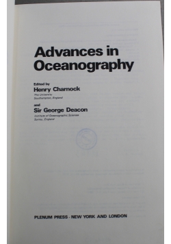 Advances in Oceanography