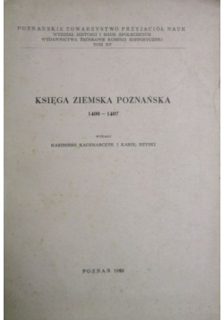 Księga ziemska poznańska 1400-1407