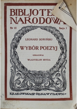 Wybór Poezji 1922