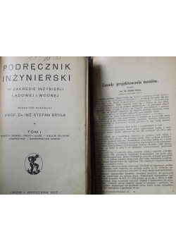 Podręcznik inżynierski Tom 1 i 2  1927 r