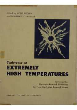 Conference on extremely high temperatures