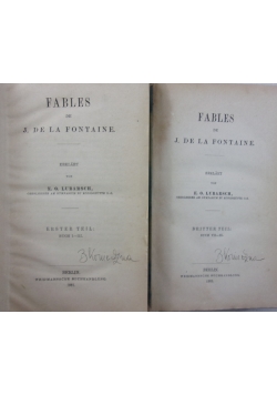 Fables de J. de la Fontaine, 1882 r.