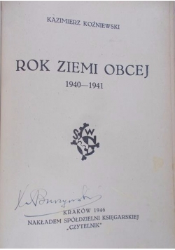 Rok Ziemi Obcej (1940-1941), 1946r.