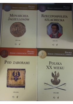 Polska- dzieje cywilizacji i narodu- zestaw 4 książek