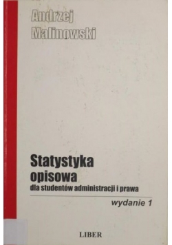Statystyka opisowa dla studentów administracji i prawa