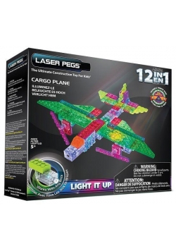 Klocki laser pegs 12 w 1 Cargo plane