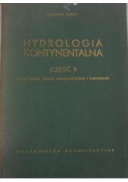 Hydrologia kontynentalna, część 2