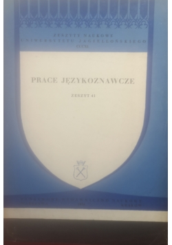Prace językoznawcze, zeszyt 41