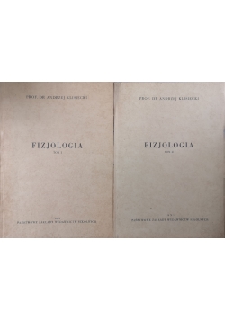 Fizjologia, tom I i II