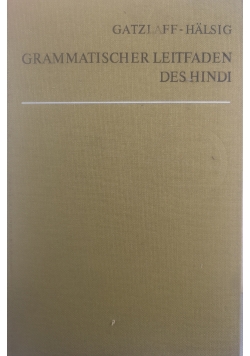 Grammatischer leitfaden des hindi