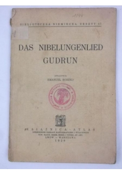 Das Nibelungenlied Gudrun, 1928 r.