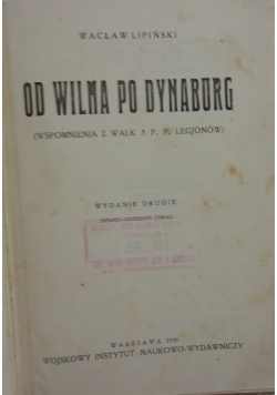 Od Wilna po Dyneburg, 1930 r.