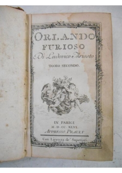 Orlando Furioso,  t. II,  1746 r.