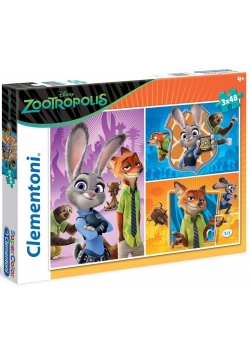 Puzzle 3x48 Zootropolis