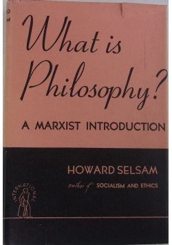 What is Philosophy? A marxist introduction