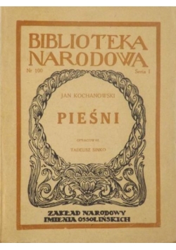 Pieśni i wybór wierszy, 1927r.