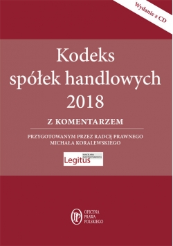 Kodeks spółek handlowych z komentarzem + CD