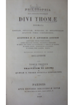 Divi Thomae ,1854r.