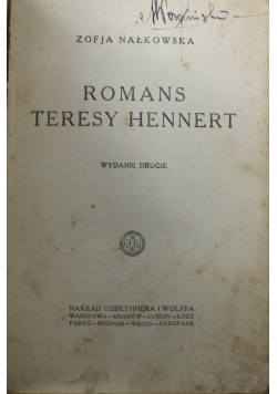 Romans Teresy Hennert 1927 r.
