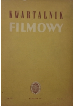 Kwartalnik filmowy, rok VII nr. 1