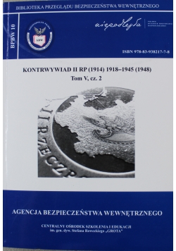 Kontrwywiad II RP tom V  cz 2