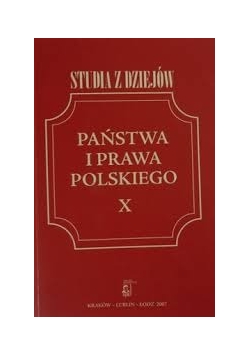 Państwo i Prawo Polskie X