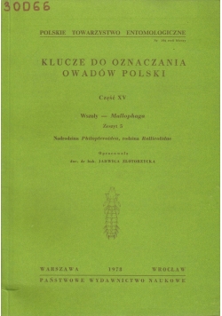 Klucze Do Oznaczenia Owadów Polski
