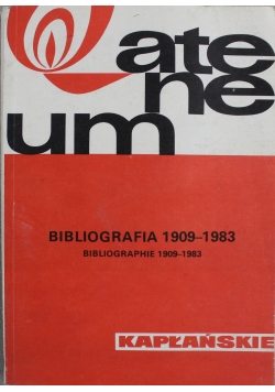 Bibliografia Ateneum Kapłańskiego 1909 1983