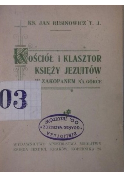 Kościół i Klasztor Księży Jezuitów