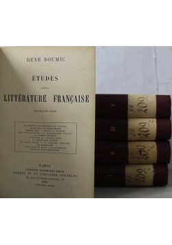 Etudes sur la Litterature Francaise 5 tomów ok 1906 r