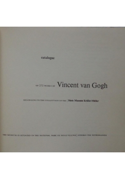 Vincent Van Gogh Catalog Of 272 Works