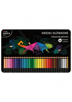 Kredki trójkątne 36 kolorów KIDEA