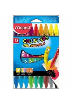 Kredki Colorpeps pastele olejne 18 kolorów MAPED