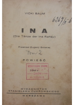 Ina t.II, 1921r.