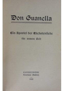 Don Guanella, 1926r.