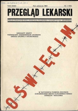 Przegląd Lekarski Oświęcim  Tom XXXIII