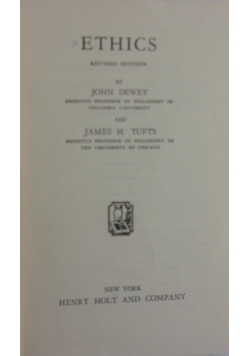 Ethics, reprint 1936 r.