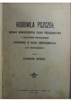Hodowla pszczół 1920 r.