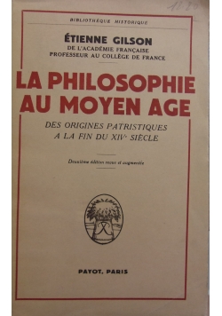 La philosophie au moyen age