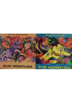Bajki Mongolskie/Bajki Indonezyjskie, zestaw 2 książek
