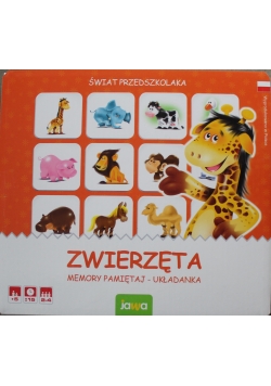 Świat przedszkolaka Zwierzęta memory pamiętaj układanka