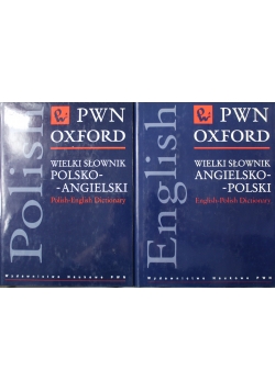 Wielki słownik PWN Oxford 2 książki