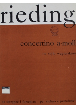 Concertino a moll w stylu węgierskim
