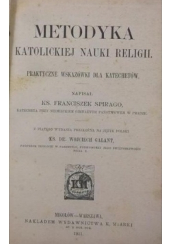 Metodyka katolickiej nauki religii, 1911 r.