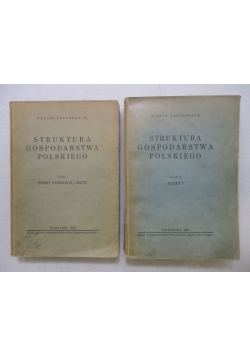 Tennenbaum  - Struktura gospodarstwa Polskiego. Tom I-II, 1932 r.