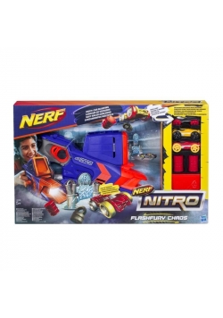 NERF Nitro Flashfury Chaos + 3 samochody