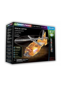 Klocki laser pegs 6 w 1 Rescue Copter