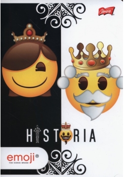 Zeszyt A5 w kratkę 60 kartek Emoji Historia 10 sztuk