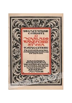O naśladowaniu Chrystusa,1923